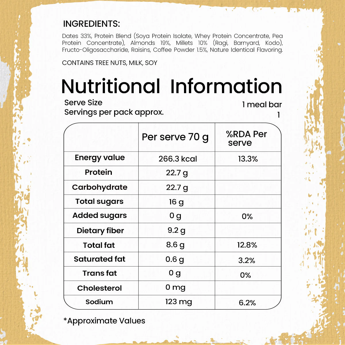 Mocha Munch Date & Almond Bar - Image 3