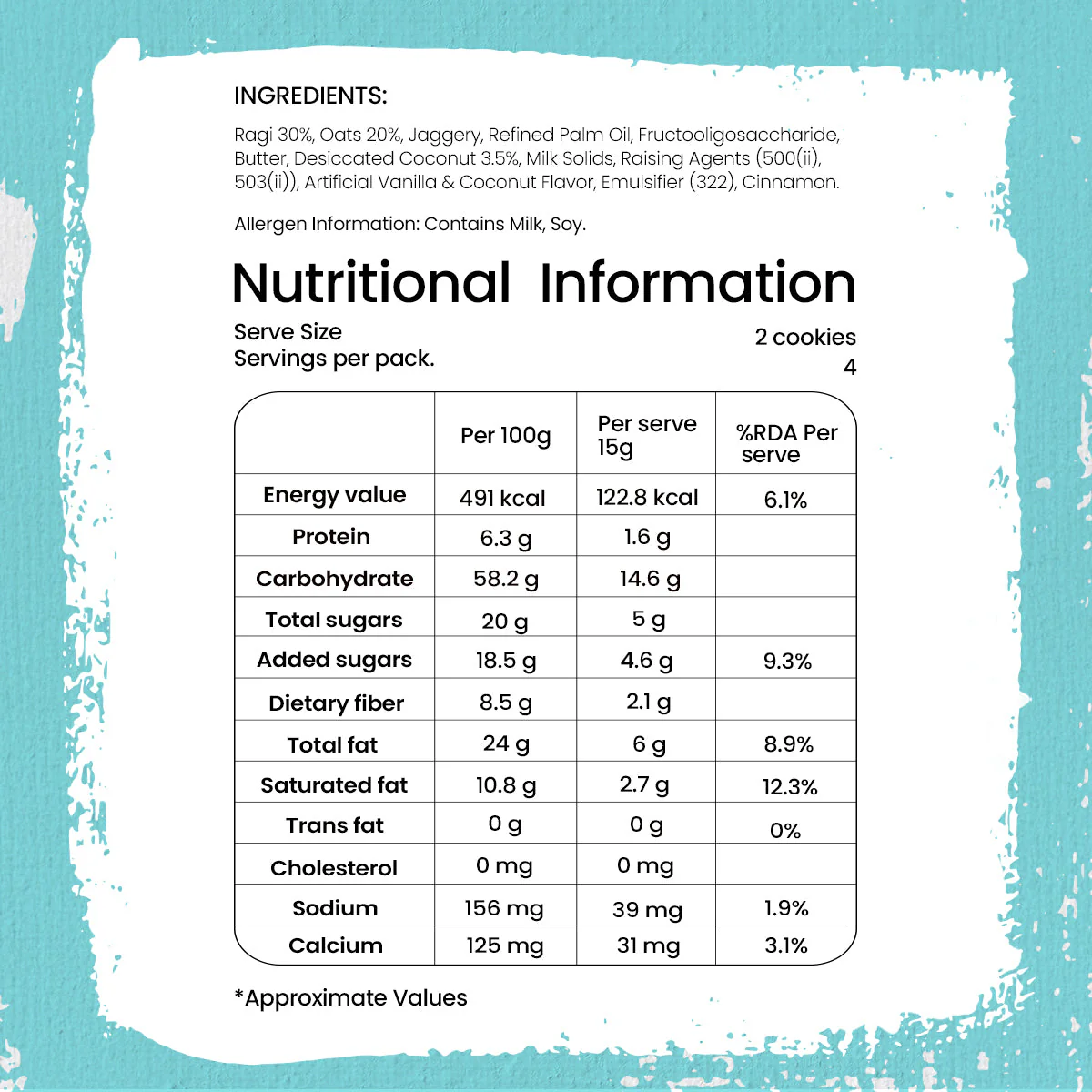 Millet Cookies - Ragi Coconut - Image 3